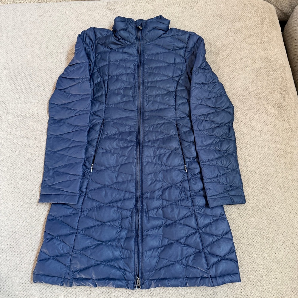 Patagonia Womens Fiona Parka Blue Quilted Puffer Coat 28356FA13 Size XS